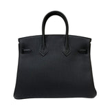 エルメス HERMES バーキン25 W刻印 ブラック ゴールド金具 トゴ レディース ハンドバッグ