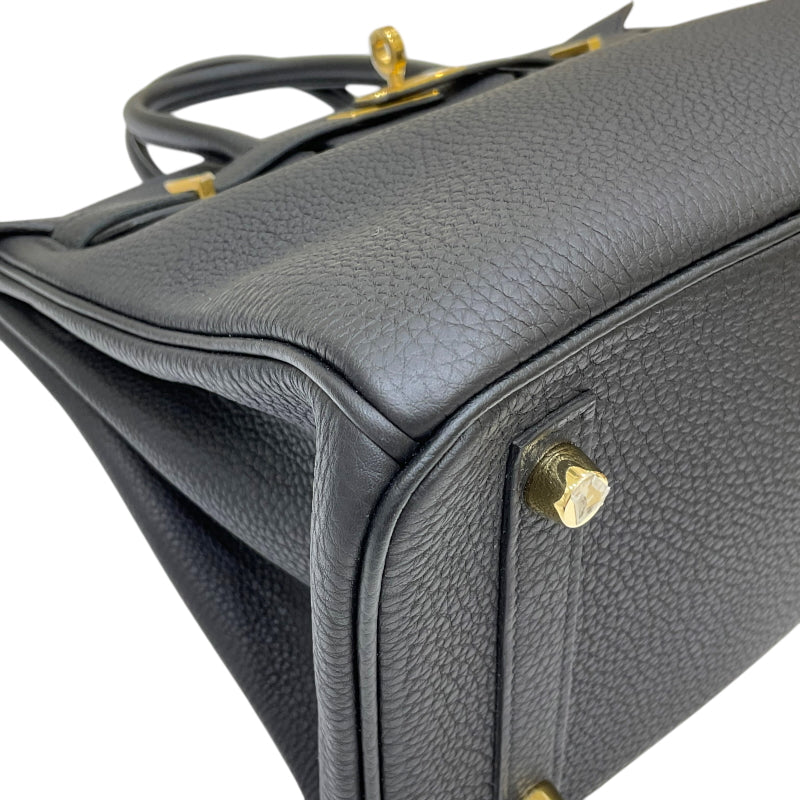 エルメス HERMES バーキン25 W刻印 ブラック ゴールド金具 トゴ レディース ハンドバッグ