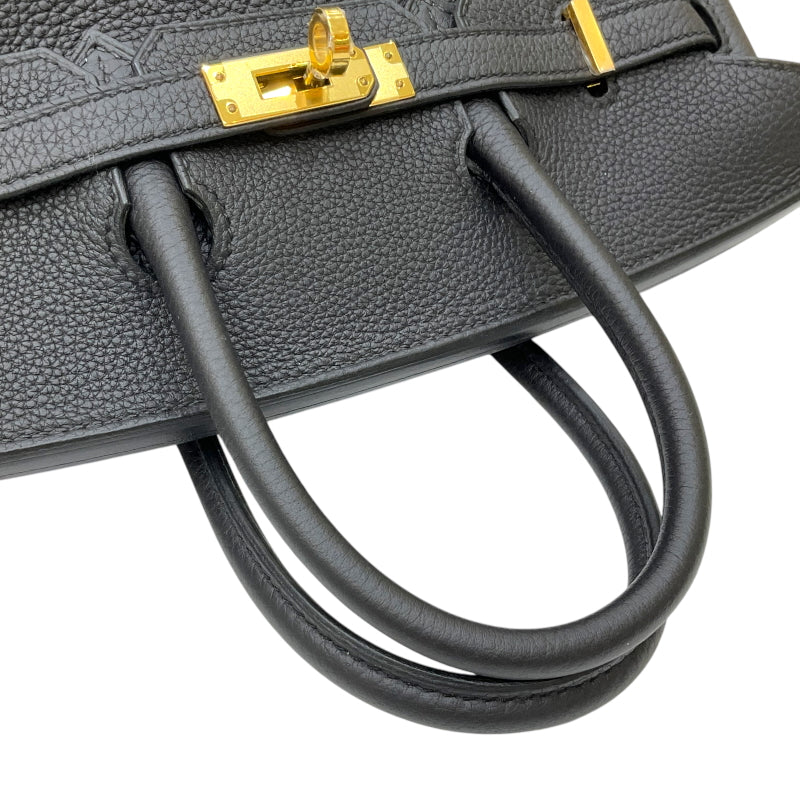 エルメス HERMES バーキン25 W刻印 ブラック ゴールド金具 トゴ レディース ハンドバッグ