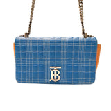 バーバリーロンドン  BURBERRY LONDON ローラバッグ ブライトスカイブルー レザー レディース ショルダーバッグ