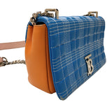 バーバリーロンドン  BURBERRY LONDON ローラバッグ ブライトスカイブルー レザー レディース ショルダーバッグ