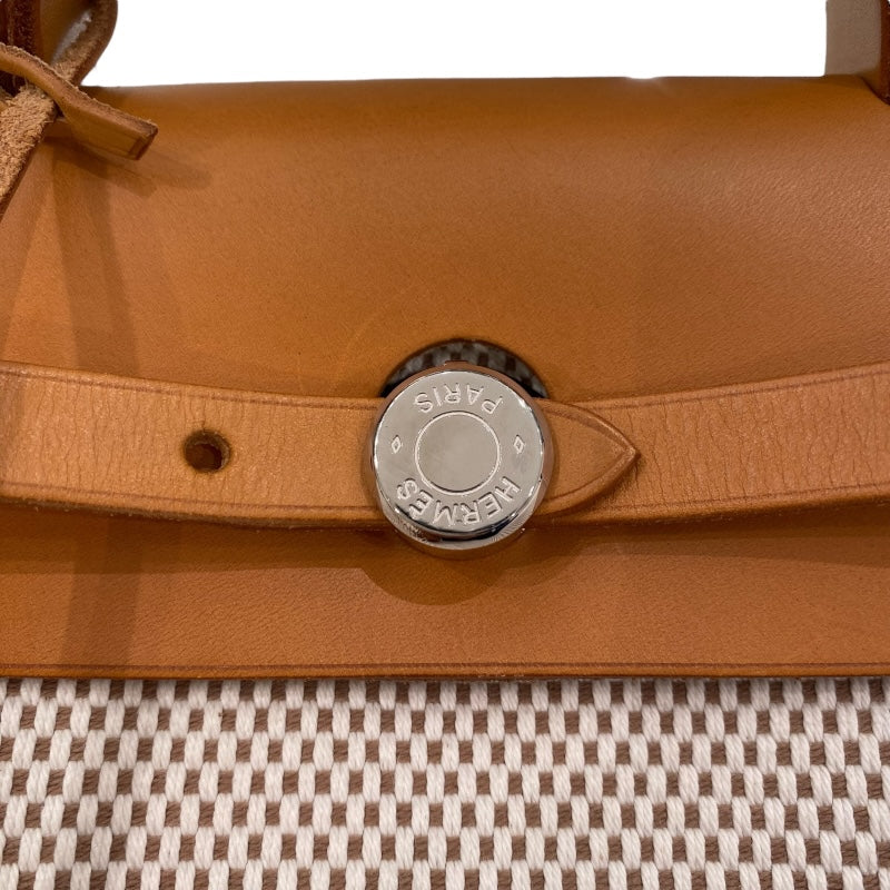 エルメス HERMES エールバッグアドPM □G刻 ゴールド トワル・ハンター レディース リュック・デイパック