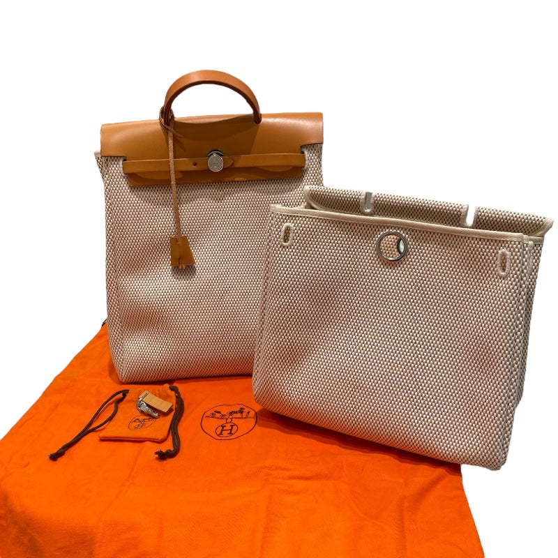 エルメス HERMES エールバッグアドPM □G刻 ゴールド トワル・ハンター レディース リュック・デイパック
