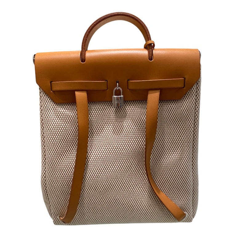 エルメス HERMES エールバッグアドPM □G刻 ゴールド トワル・ハンター レディース リュック・デイパック