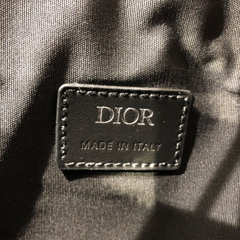 クリスチャン・ディオール Christian Dior サドルバッグ ブラック オブリークギャラクシーレザー メンズ ショルダーバッグ
