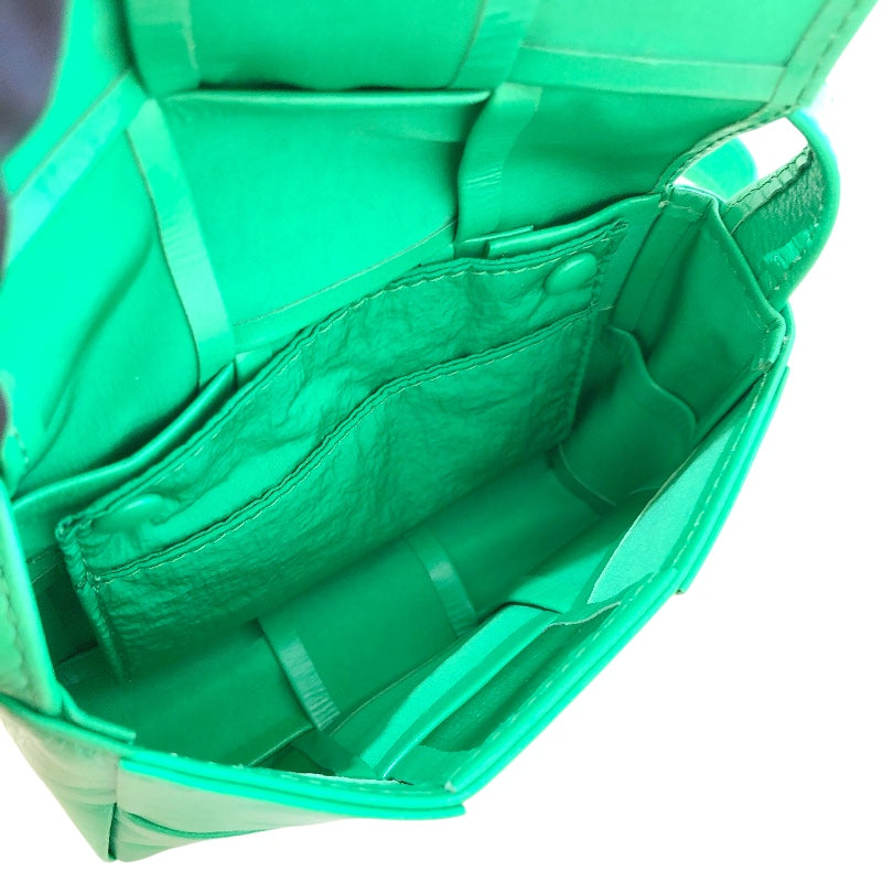 ボッテガ・ヴェネタ BOTTEGA VENETA キャンディーカセット　ショルダーバッグ パラキートグリーン ラムレザー レディース ショルダーバッグ