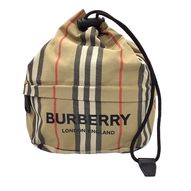バーバリーロンドン  BURBERRY LONDON ノバチェックポーチ ベージュ ナイロン/キャンバス ユニセックス ポーチ