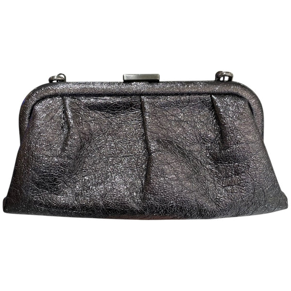 バレンシアガ BALENCIAGA クラウドXS 618895 メタリック レザー レディース ショルダーバッグ