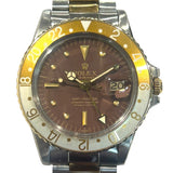 ロレックス ROLEX GMTマスター フジツボ 1675/3 K18YG/SS 自動巻き メンズ 腕時計
