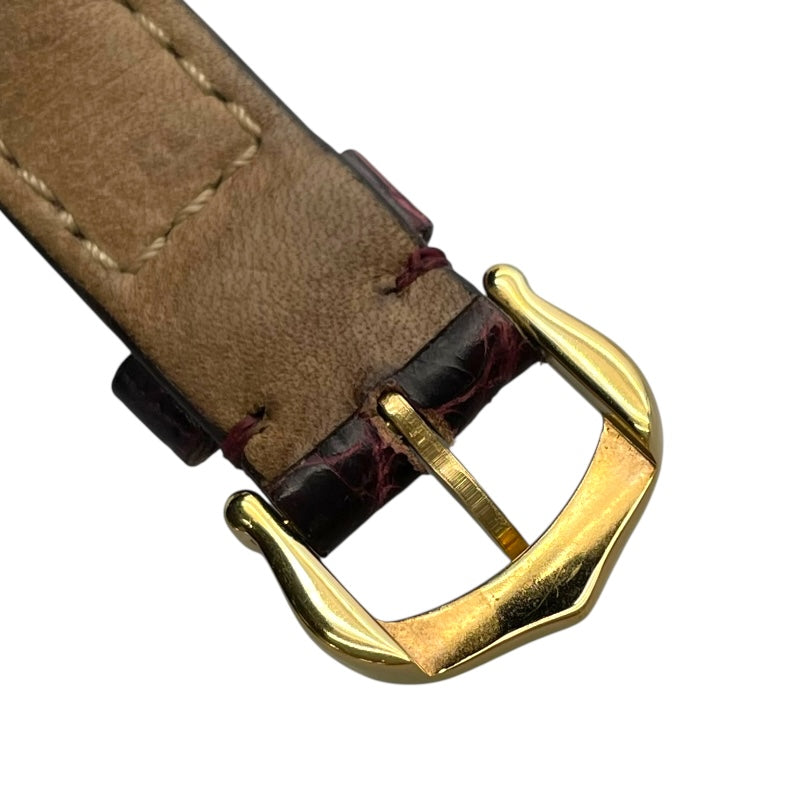 カルティエ Cartier マストコリゼ 590002 ホワイト SV/GF クオーツ レディース 腕時計
