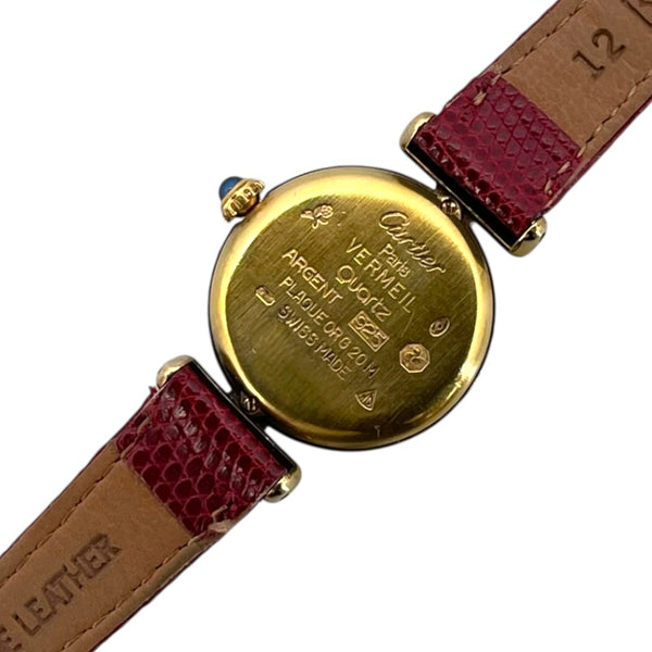カルティエ Cartier マストコリゼ 590002 ホワイト SV/GF レディース 腕時計