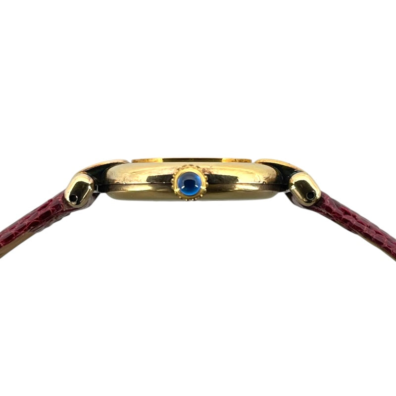 カルティエ Cartier マストコリゼ 590002 ホワイト SV/GF レディース 腕時計