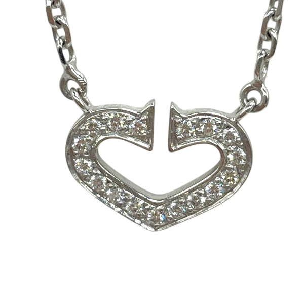カルティエ Cartier Cハート ダイヤネックレス 750 ジュエリー