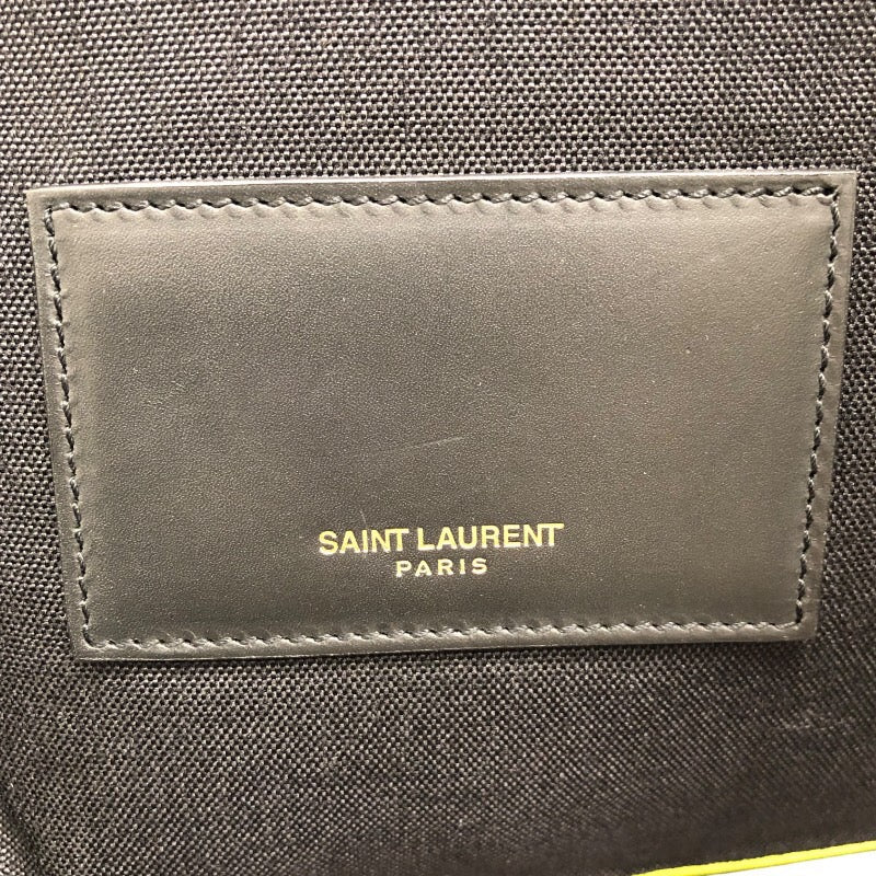 サンローラン SAINT LAURENT ハンティングロックバックパック 342609 イエロー ブラック ナイロン レディース リュック・デイパック