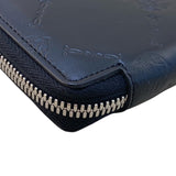 ベルルッティ Berluti パーティカルウォレット ブラック シルバー金具 レザー メンズ 長財布