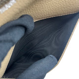 サンローラン SAINT LAURENT 2つ折り財布 505011 ベージュ シルバー金具 レザー ユニセックス 二つ折り財布