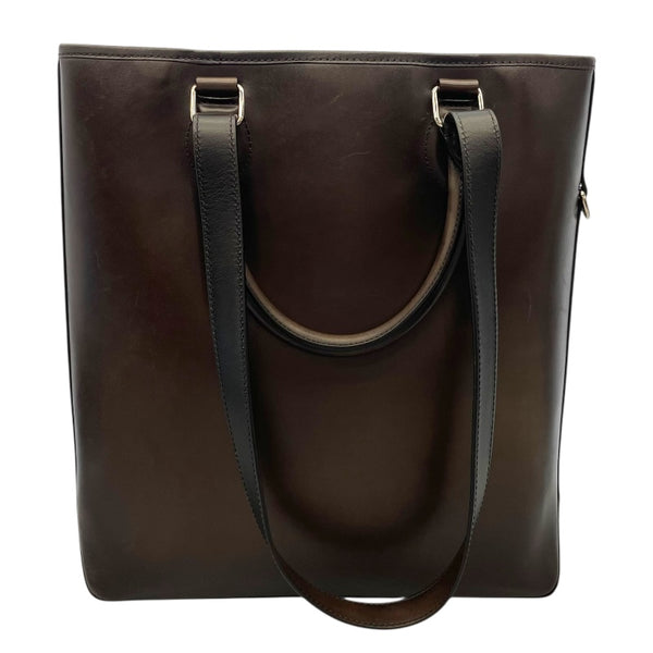 ベルルッティ Berluti トゥジュールバーティカル ブラウン スクリットレザー メンズ トートバッグ
