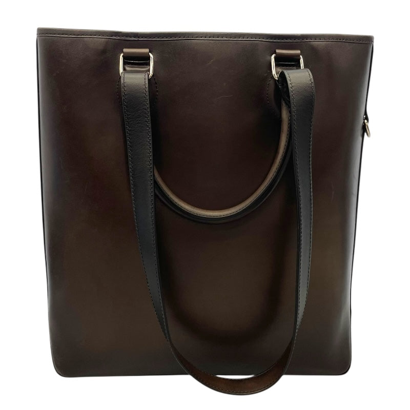 ベルルッティ Berluti トゥジュールバーティカル ブラウン スクリットレザー メンズ トートバッグ