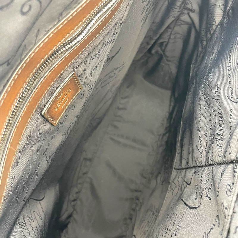 ベルルッティ Berluti トゥジュールバーティカル ブラウン スクリットレザー メンズ トートバッグ