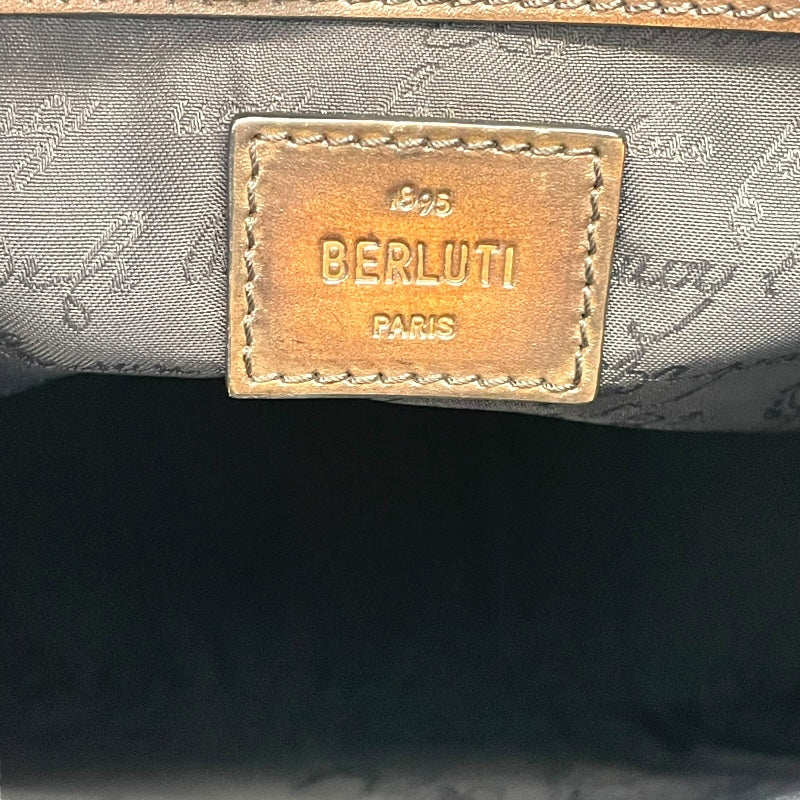 ベルルッティ Berluti トゥジュールバーティカル ブラウン スクリットレザー メンズ トートバッグ