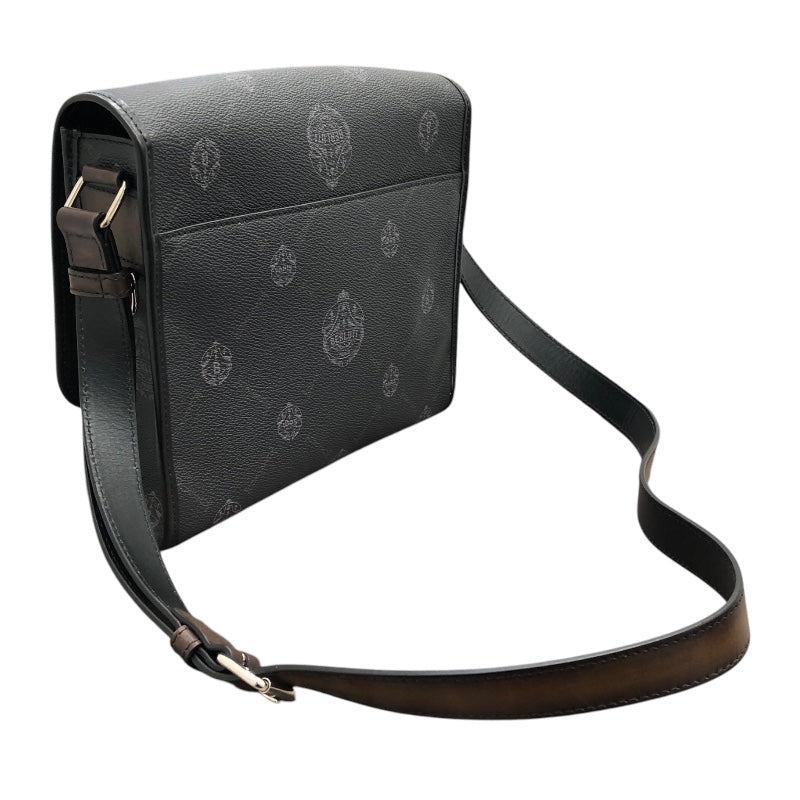 ベルルッティ Berluti フラヌールPM 90204264 ブラック キャンバス・レザー メンズ ショルダーバッグ