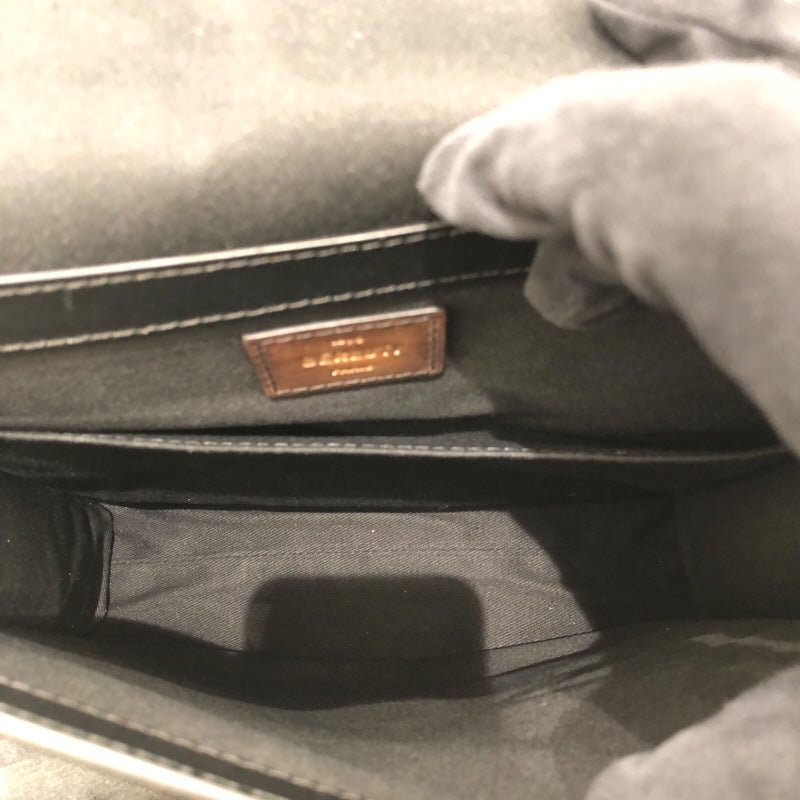 ベルルッティ Berluti フラヌールPM 90204264 ブラック キャンバス・レザー メンズ ショルダーバッグ