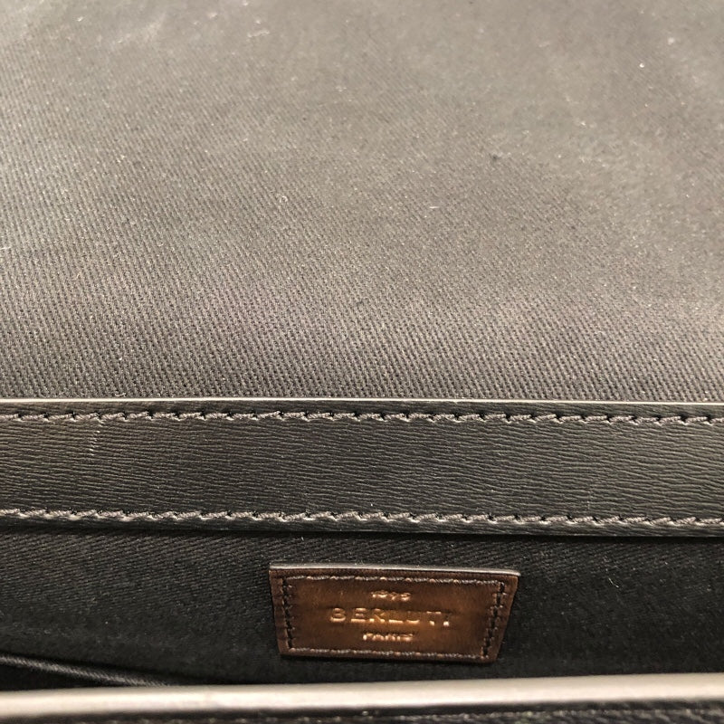 ベルルッティ Berluti フラヌールPM 90204264 ブラック キャンバス・レザー メンズ ショルダーバッグ