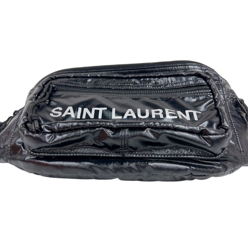 サンローラン SAINT LAURENT ヌックスクロスボディ ウエストバッグ 581375 ブラック ナイロン ユニセックス ボディバッグ