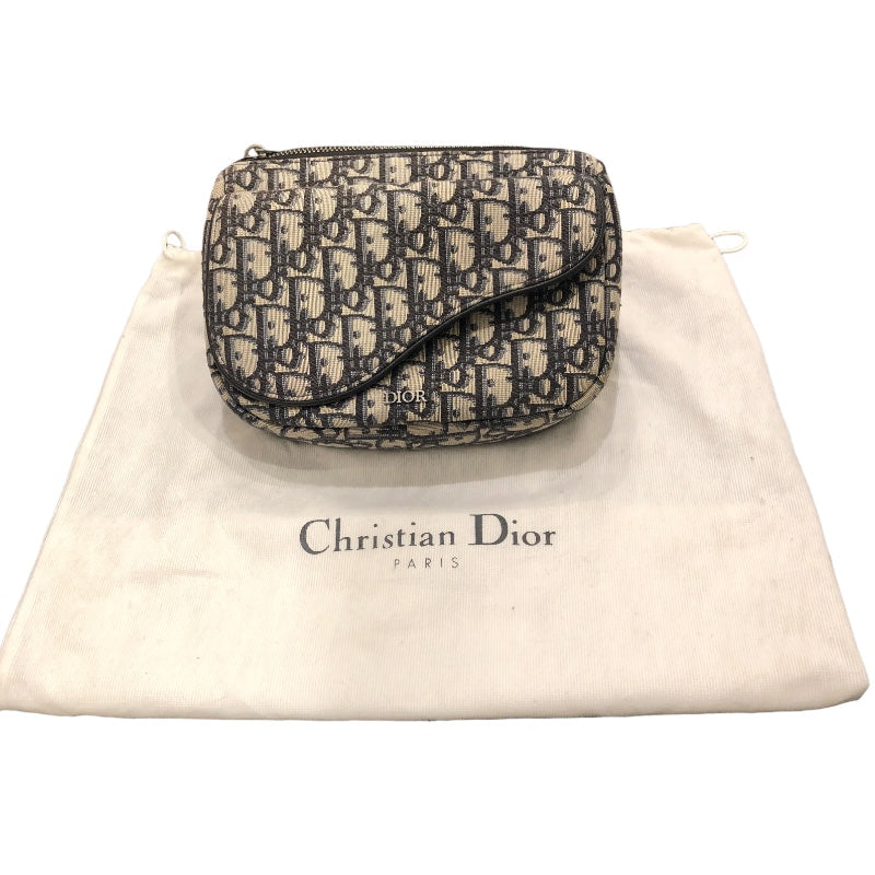 クリスチャン・ディオール Christian Dior サドルフラップバムバッグ オブリークジャガード レディース ウエストバッグ