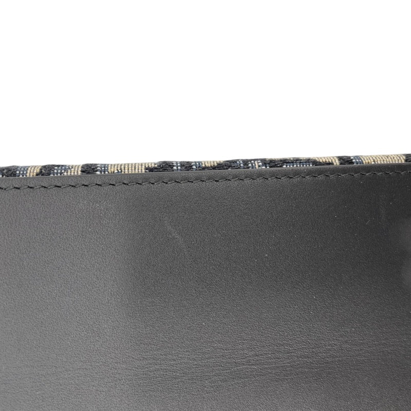 クリスチャン・ディオール Christian Dior ロックボックスミニ オブリークジャガード キャンバス/レザー レディース ショルダーバッグ