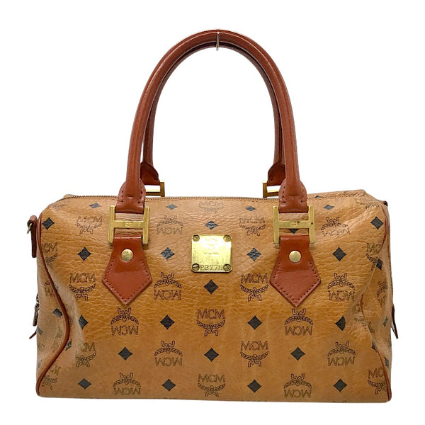 エム・シー・エム MCM ボストンバッグ ヴィセトス コニャック モノグラム キャンバス/レザー レディース ボストンバッグ