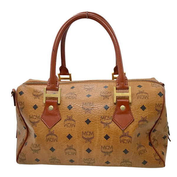 エム・シー・エム MCM ボストンバッグ ヴィセトス コニャック モノグラム キャンバス/レザー レディース ボストンバッグ
