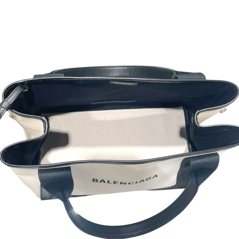 バレンシアガ BALENCIAGA ネイビーカバスS 339933 ホワイト