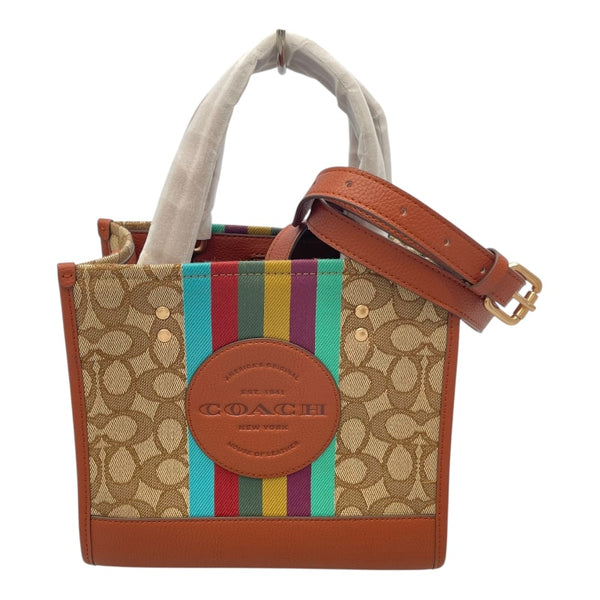 コーチ COACH シグネチャー2WAY C5637 ベージュ キャンパス×レザー レディース ショルダーバッグ