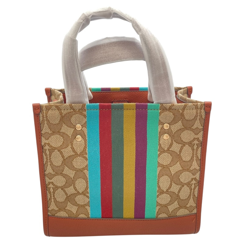 コーチ COACH シグネチャー2WAY C5637 ベージュ キャンパス×レザー レディース ショルダーバッグ