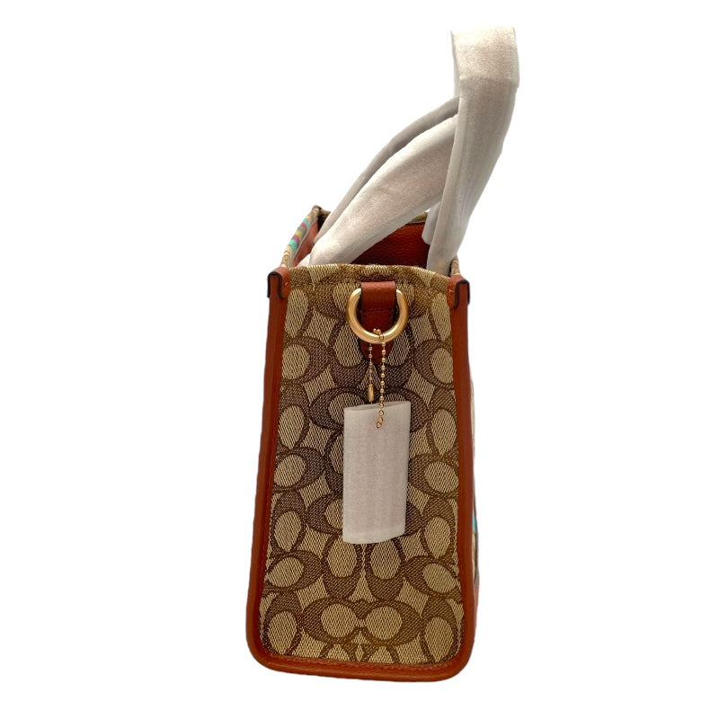 コーチ COACH シグネチャー2WAY C5637 ベージュ キャンパス×レザー レディース ショルダーバッグ