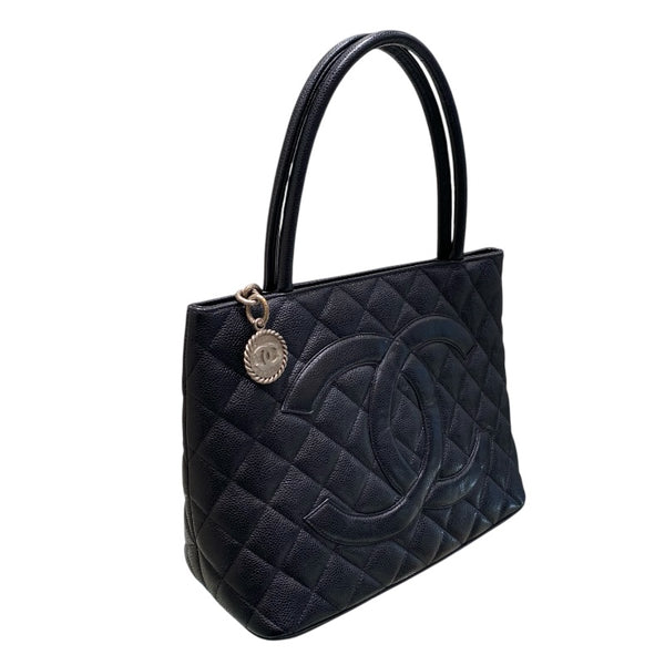 シャネル CHANEL 復刻トート A01804 ブラック キャビアブラック レディース トートバッグ