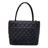 シャネル CHANEL 復刻トート A01804 ブラック キャビアブラック レディース トートバッグ