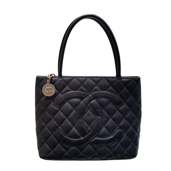 シャネル CHANEL 復刻トート A01804 ブラック キャビアブラック レディース トートバッグ