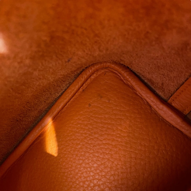エルメス HERMES ピコタンPM □H刻 オレンジ/SV金具 トリヨン レディース ハンドバッグ