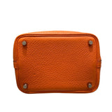 エルメス HERMES ピコタンPM □H刻 オレンジ/SV金具 トリヨン レディース ハンドバッグ