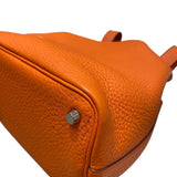 エルメス HERMES ピコタンPM □H刻 オレンジ/SV金具 トリヨン レディース ハンドバッグ