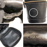 シャネル CHANEL バニティ A01998 ブラック　ゴールド金具 キャビアスキン レディース ハンドバッグ