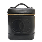 シャネル CHANEL バニティ A01998 ブラック　ゴールド金具 キャビアスキン レディース ハンドバッグ
