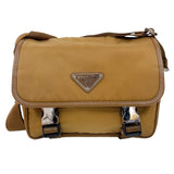 プラダ PRADA ナイロンショルダーバッグ 2VD034 ブラウン　シルバー金具 ナイロン レディース ショルダーバッグ