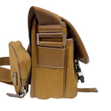 プラダ PRADA ナイロンショルダーバッグ 2VD034 ブラウン　シルバー金具 ナイロン レディース ショルダーバッグ