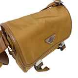 プラダ PRADA ナイロンショルダーバッグ 2VD034 ブラウン　シルバー金具 ナイロン レディース ショルダーバッグ
