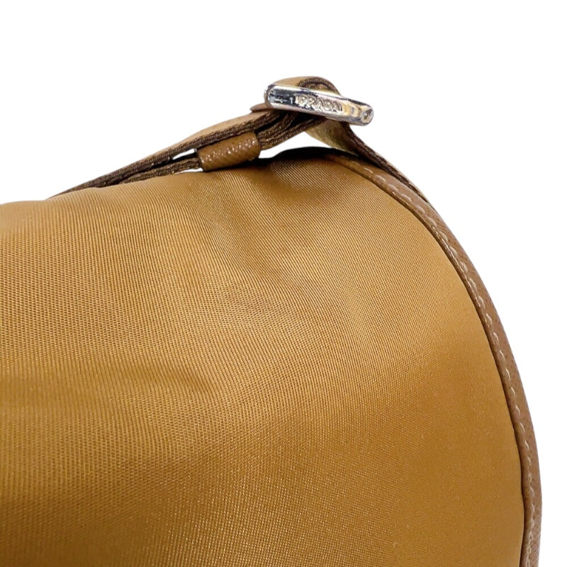 プラダ PRADA ナイロンショルダーバッグ 2VD034 ブラウン　シルバー金具 ナイロン レディース ショルダーバッグ