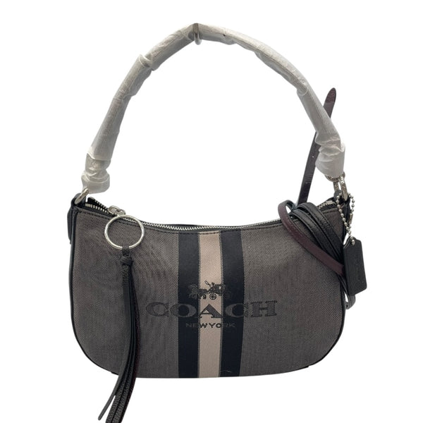 コーチ COACH ショルダーバッグ 69647 ブラック/グレー キャンバス キャンバス レディース ショルダーバッグ