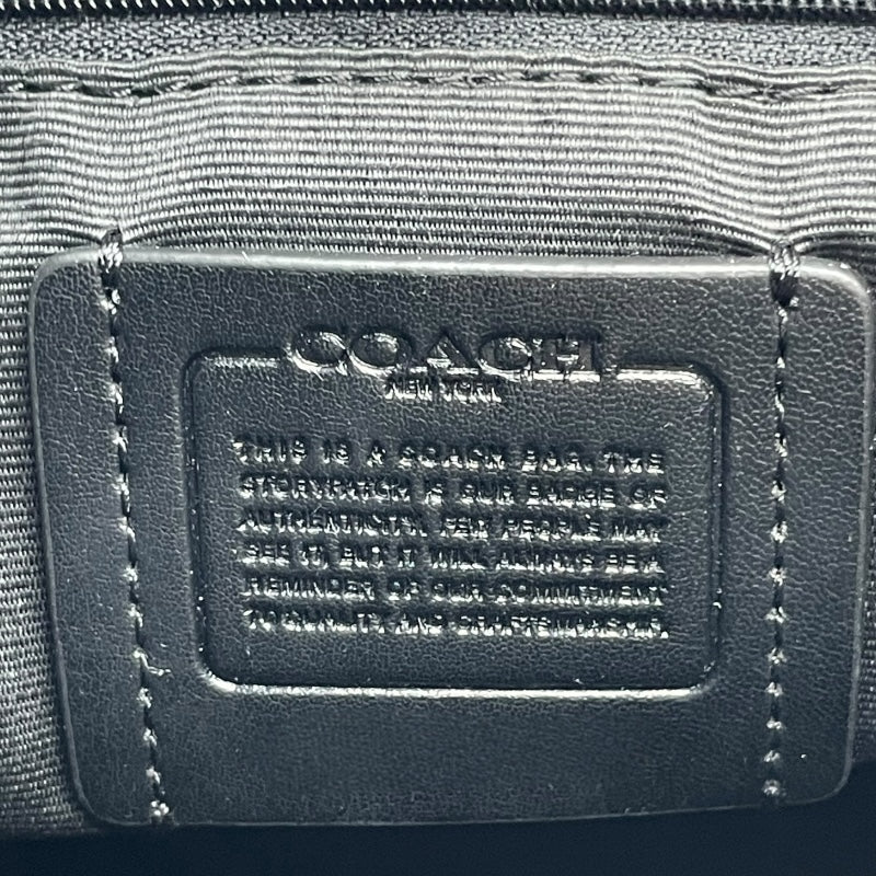 コーチ COACH シグネチャー2WAY C5122 ブラック キャンパス×レザー レディース ショルダーバッグ